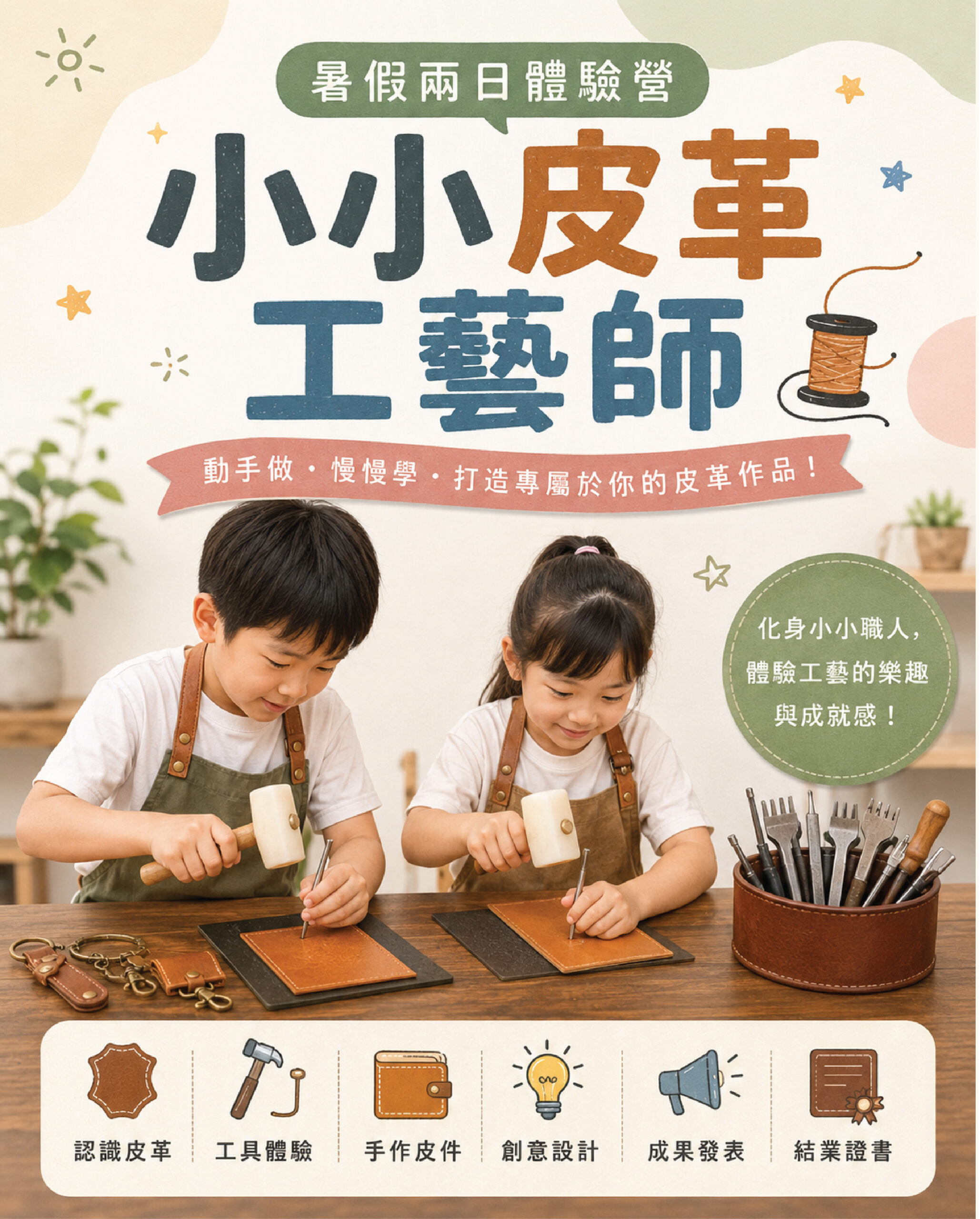 小小皮革工藝師｜暑假兩日體驗營